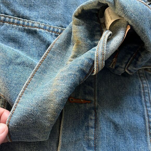 Vtg 1990s Levi's 70507 Blue Denim Jean Trucker Jacket XL - Picture 12 of 12